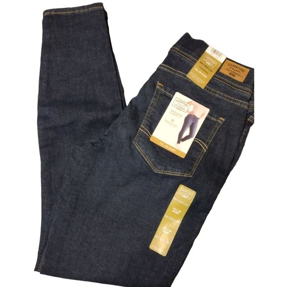Signature by Levi Strauss & Co. Gold Women's Totally Slimming Pull-On Skinny Blu - Picture 1 of 7